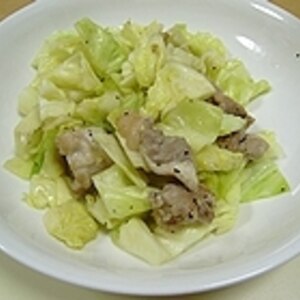 鳥肉キャベツにんにく炒め